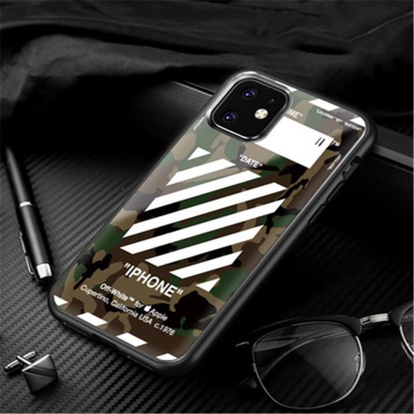 

new luxury phone case carton plating tempered glass cover for iphone 11 pro 7 8 6s plus xr xs max phone shell capa carcasas coque fundas