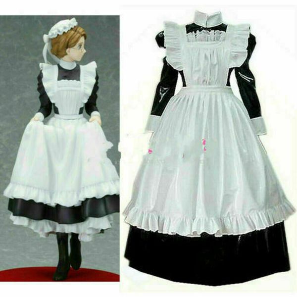 

heavy pvc girly maid dresser tailored cosplay, Black