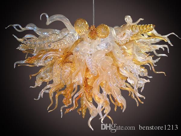 

modern glass chandeliers led celing lamp amber color contemporary style murano glass chandeleir pendant light with led bulbs