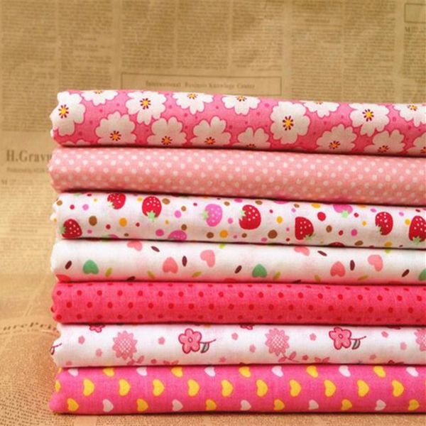 

ibotti 50x50cm new arrive pink floral dot love cotton fabric sewing tilda doll cloth diy quilting patchwork tissue textile, Black;white