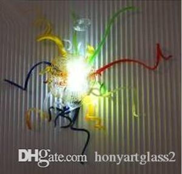 

unique designed multi color blown glass wall lamps decorative wall art italy style murano glass wall sconce