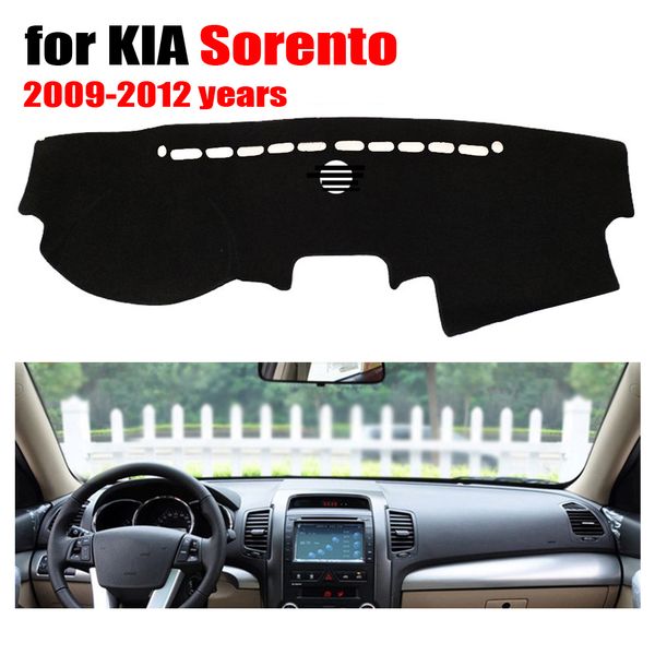 

rkac car dashboard cover mat for kia sorento 2009-2012 years left hand drive dashmat pad dash covers auto dashboard accessories