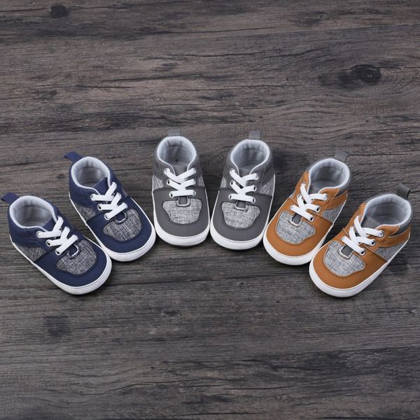 

fashion baby boy shoes soft sole canvas toddler first walkers 0-12months