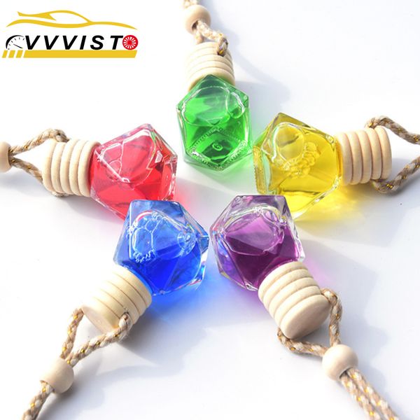 

2019 автомобиль духи освежитель воздуха бутылки из стекла для essential сущность авто украшение perfume подвеска пустой освежитель воздуха а