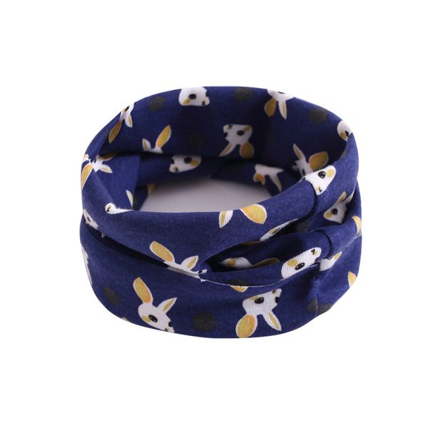 

children warm cotton scarf shawl winter cartoon print pattern comfortable neckerchief gdd99, Blue;gray