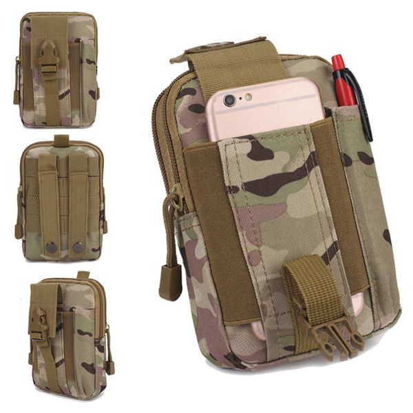 

army fans tactical waist pack pannier bag outdoor sports tactical leather belt wallet wear leather belt purse 5.6-inch phone bag