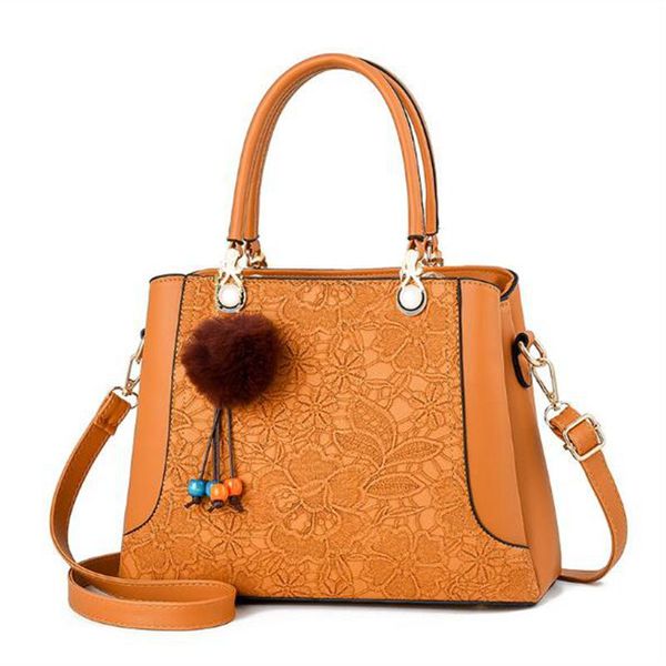 

fashion embroidered hairball shopping working party purse casual women crossbody messenger bags female handbags