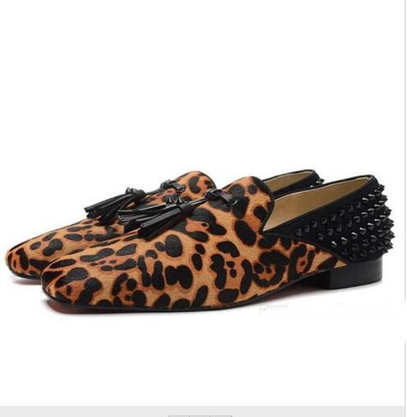 

new fashion designer brand black glitter spikes red bottom loafers shoes men flats wedding party male gentlemen dress oxford shoes l012