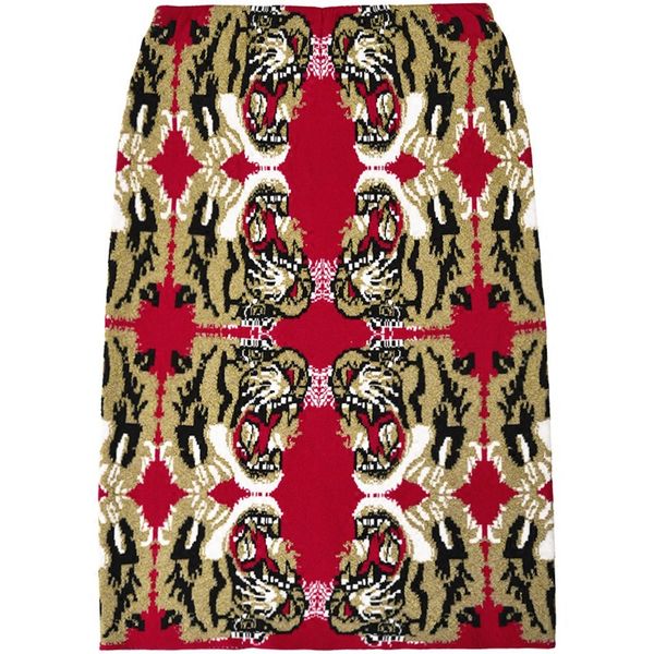 

ladies short skirt 2019 autumn fashion trend gold silk embroidery tiger head hip skirt size s-l women's skirt women's colther, Black