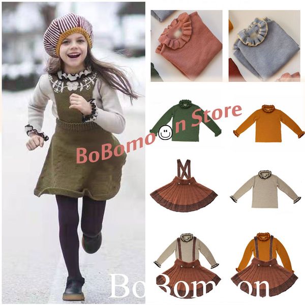

presale bobomoon-kali~ 2019 winter toddler girl clothes lace fall sweater baby girl sweater girls sweaters kids sweaters, Blue