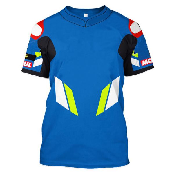 

new moto gp racing team riding sports t-shirt no fading
