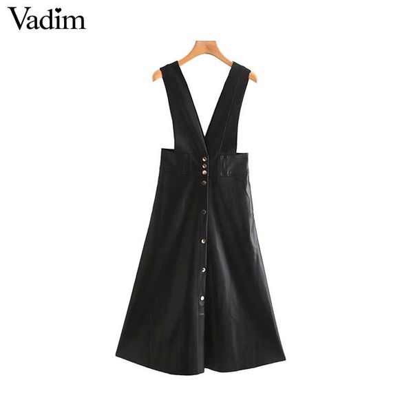 

vadim women chic pu leather midi skirt buttons decorate female basic stylish black a line mid calf skirts mujer ba804, Black;gray