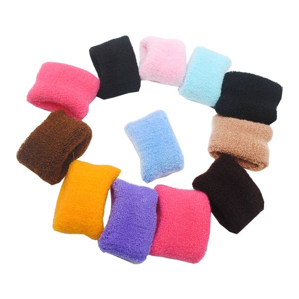 

12 pieces/lot girls hair scrunchies wide seamless ponytail hair holder women tie accessories