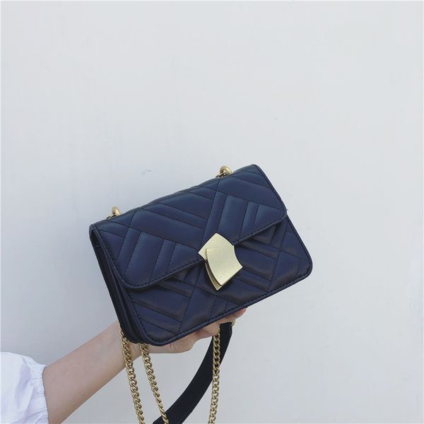 

luxury bag woman 2019 all-match oblique tide satchel chain single shoulder package concise temperament goddess exceed fire handbags