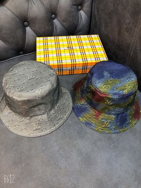 

fashion designer leather letter bucket hat for mens womens foldable caps black fisherman beach sun visor sale folding man bowler cap casual