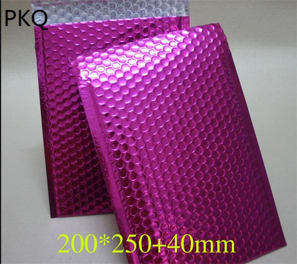 

20pcs 20*25cm colorful aluminum foil shipping postal bag with bubble padded mailer envelope self seal bubble mailer envelope bag