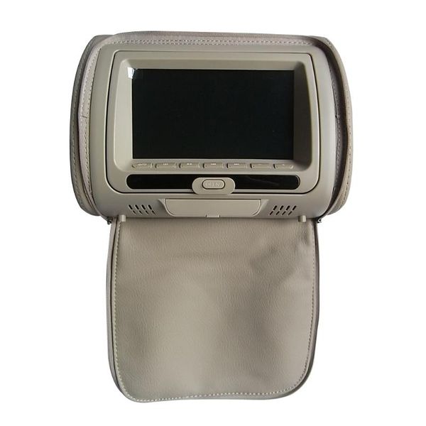 

7 inch speaker zipper cover game hd car headrest monitor infrared lcd screen dvd player video multifunction adjustable usb