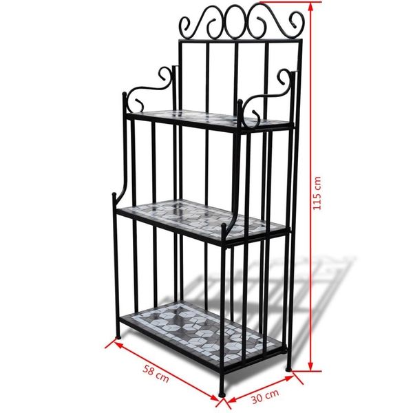 

support performance plants model black and white mosaic garden sets