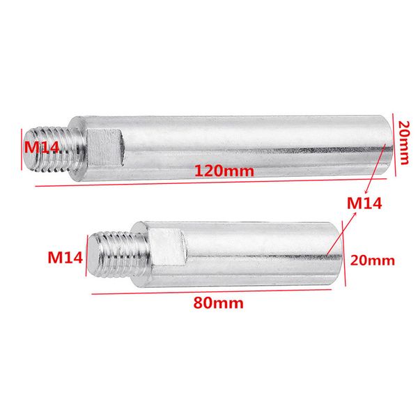 

m14 angle grinder lengthen connecting rod 20mm shank arbor mandrel connector adapter fit for 125 angle grinderaccessories