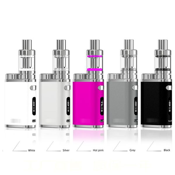 

Подлинный комплект электронных сигарет Pico 75W Starter Kit 18650 TC Mod Melo III 3 Mini Tank атомайзер невидимый контроль воздушного потока Vape Box Mod