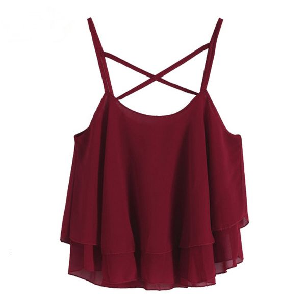 

дамы топы женщин crop топы sexy summer camis бич ремень рябить шифон танк красоты помёт vest drop доставка, White