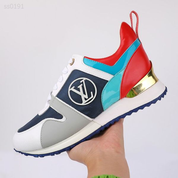 

2020 new luxury wild casual shoes women trainers men sports shoes genuine leather fashion mixed color fashionable platform women shoes, Black