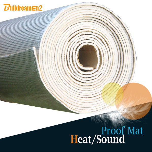 

buildreamen2 1 roll 8sqm car automotive heat sound shield insulation proofing material mat aluminum foil pad deadening deadener