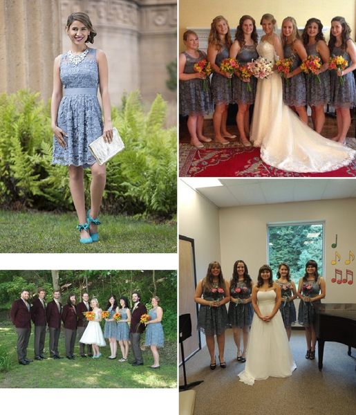 

2020 country style short bridesmaid dresses scoop lace plus size maid of honor dresses for western country wedding guest party dress cheap, White;pink