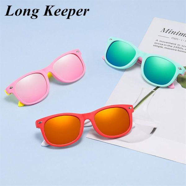 

tr90 flexible kids sunglasses polarized child baby safety mirror reflection sun glasses uv400 eyewear infant oculos de sol 2019 ortau, Blue