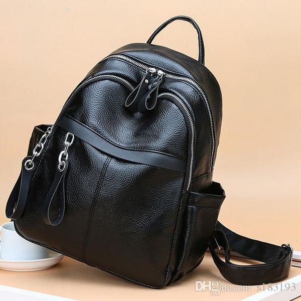

fashion designer backpack women backpacks for teenage girls with double zipper pu fabric colleage bags ladies travel backpack