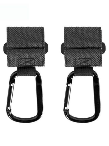 

2pcs baby stroller hook metal multifunctional hook floating point non-slip design square carabiner leather metal material