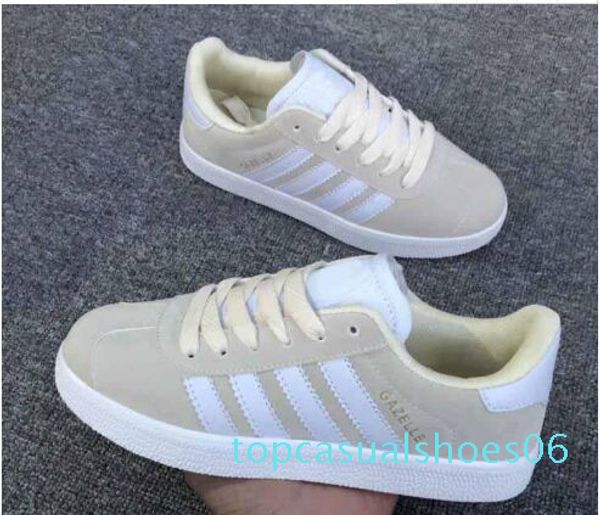 

r1 2019 gazelle classic casual flat suede sneakers outdoor lightweight men women zapatillas walking hiking shoes big size25-45 t06, Black