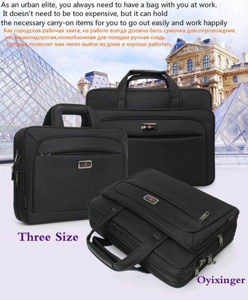 

men's handbags business briefcase large capacity men single shoulder bag 14" 15" 16" lapbag for hp dell lenovo apple ipa