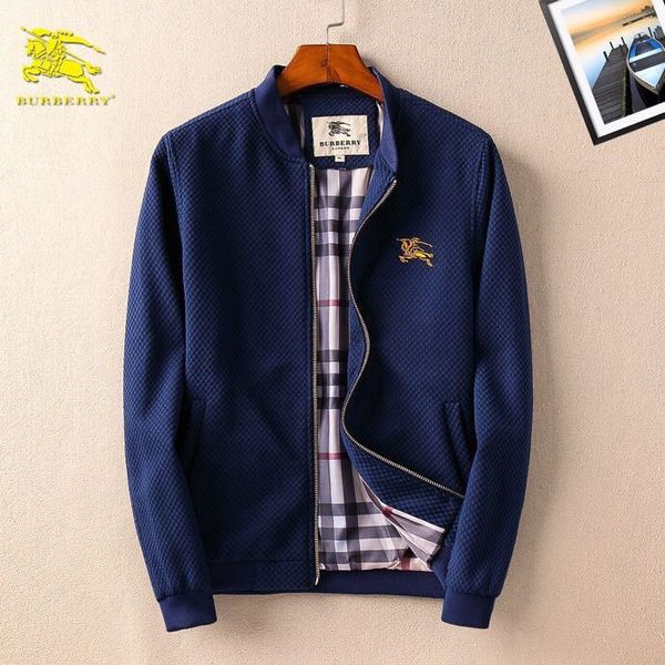 

Uk cla ic plaid de igner jacket bur030 london luxurie tb coat fa hion men women autumn winter zipper outerwear medu a ff, Black;brown