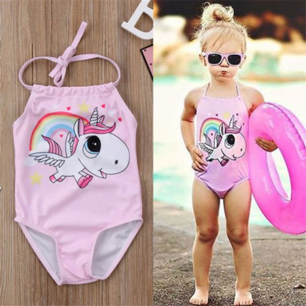

cute girls swimwear adorable princess one pieces swimsuit kids unicorn swimming suit for girl children bathing suit