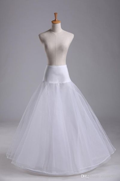 

real sample in stock plus size ball gown two layers tulle petticoat skirt 1 hoop petticoats for wedding accessories, White