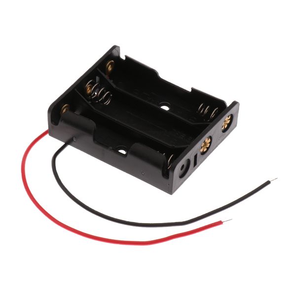 

57mm*42mm*15mm 1 type aa x 3pcs open battery holder box with wires