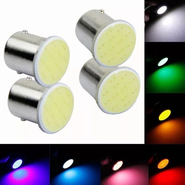 

100x super white cob p21w led 12smd 1156,ba15s 12v/24v bulbs rv trailer truck interior light 1073 parking auto car lamp 1157