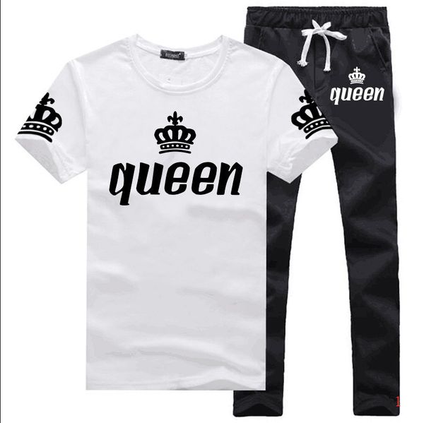 

2020 fashion men's sports suits summer short-sleeved t-shirt two-piece men and women casual sports suits new size s-3xl ph-wf200584, Gray