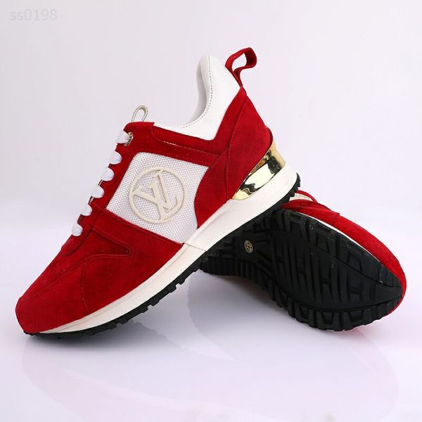 

2020 wild women's shoes with round head shallow mouth low-cowhide leather increase the classic four seasons sports casual shoes, Black