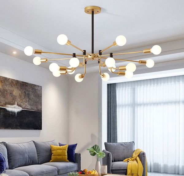 Новый дизайн современного кулон лампа творческого роскошные золотой потолка освещение NORDIC подвесных светильников для гостиной спальни столовой Myy