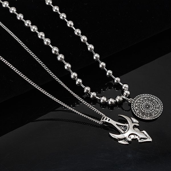 

2019 limited real boys choker collares and female europe the to restore ancient ways necklace bead pendant accessories, Silver