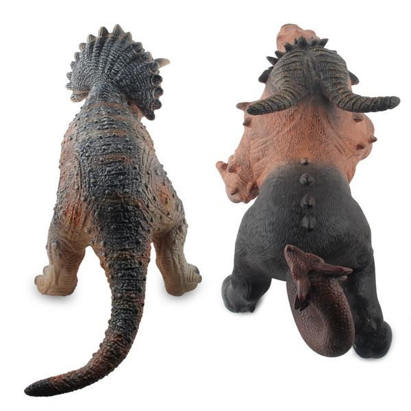 

large size model cotton filling soft silcone dinosaur toys with sound variation magic dragon tricera animal model ornaments