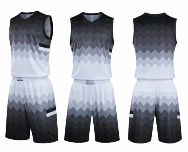 

2020 men sports basketball jerseys mesh performance custom customized exercise breathable yakuda training sets personality students, Black;red