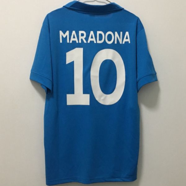 

retro classic 1987 1988 napoli soccer jersey 87/88 maradona football sports shirt s-2xl, Black;yellow