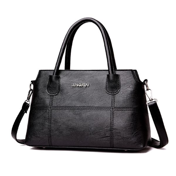 

women messenger bags vintage pu leather splice ladies handbag designer crossbody shoulder bag large capacity sac a main #t2g