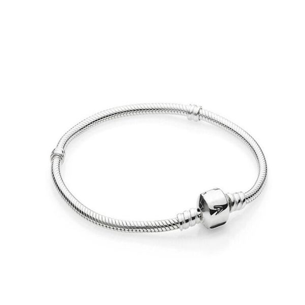 

925 sterling silver classic base bracelet hand-strung bracelet snake bone elegant temperament silver lady accessories, Golden;silver
