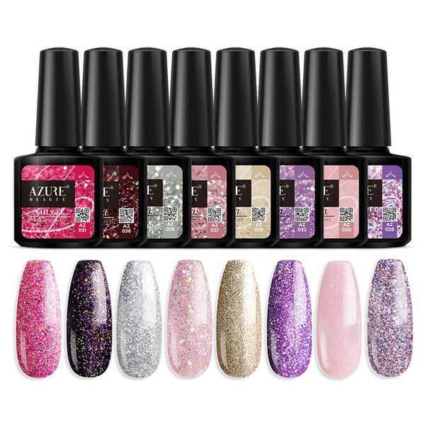Beauty Jelly Gel Nail Polish Set Nail Art Translucent Gel Enamel Soak