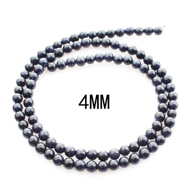 

natural blue sandstone round loose beads 16, Blue;slivery