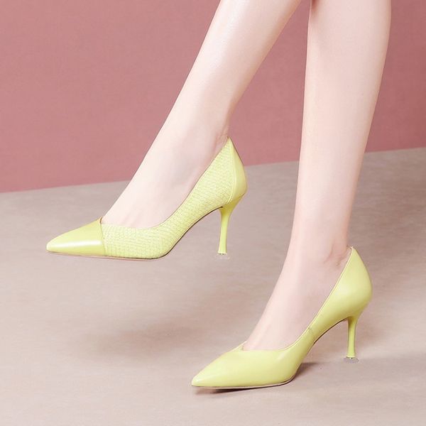 

sandals, europe and the united states a word buckle pointed high heel with baotou fashion sandals color matching shoes, Black